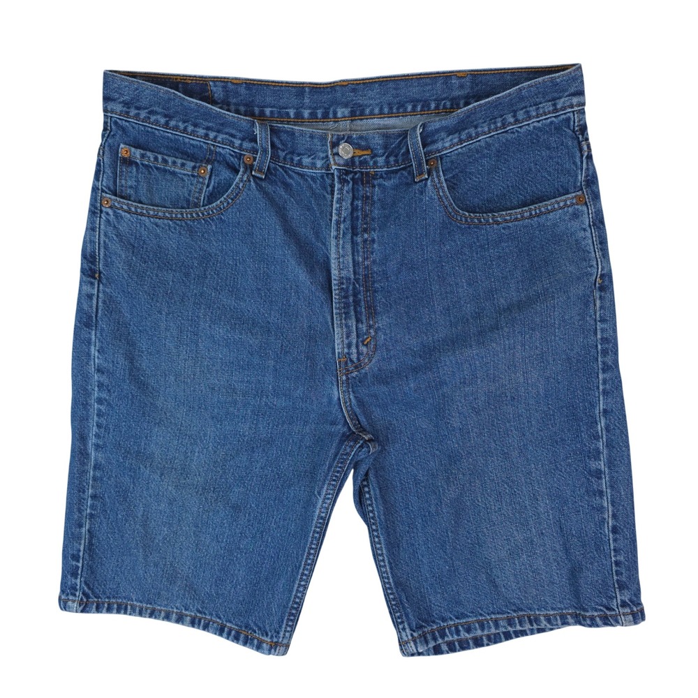 Levis 505 Regular Fit Denim Shorts Men 38.10.5 Blue Classic Jean Shorts Y2K 2008